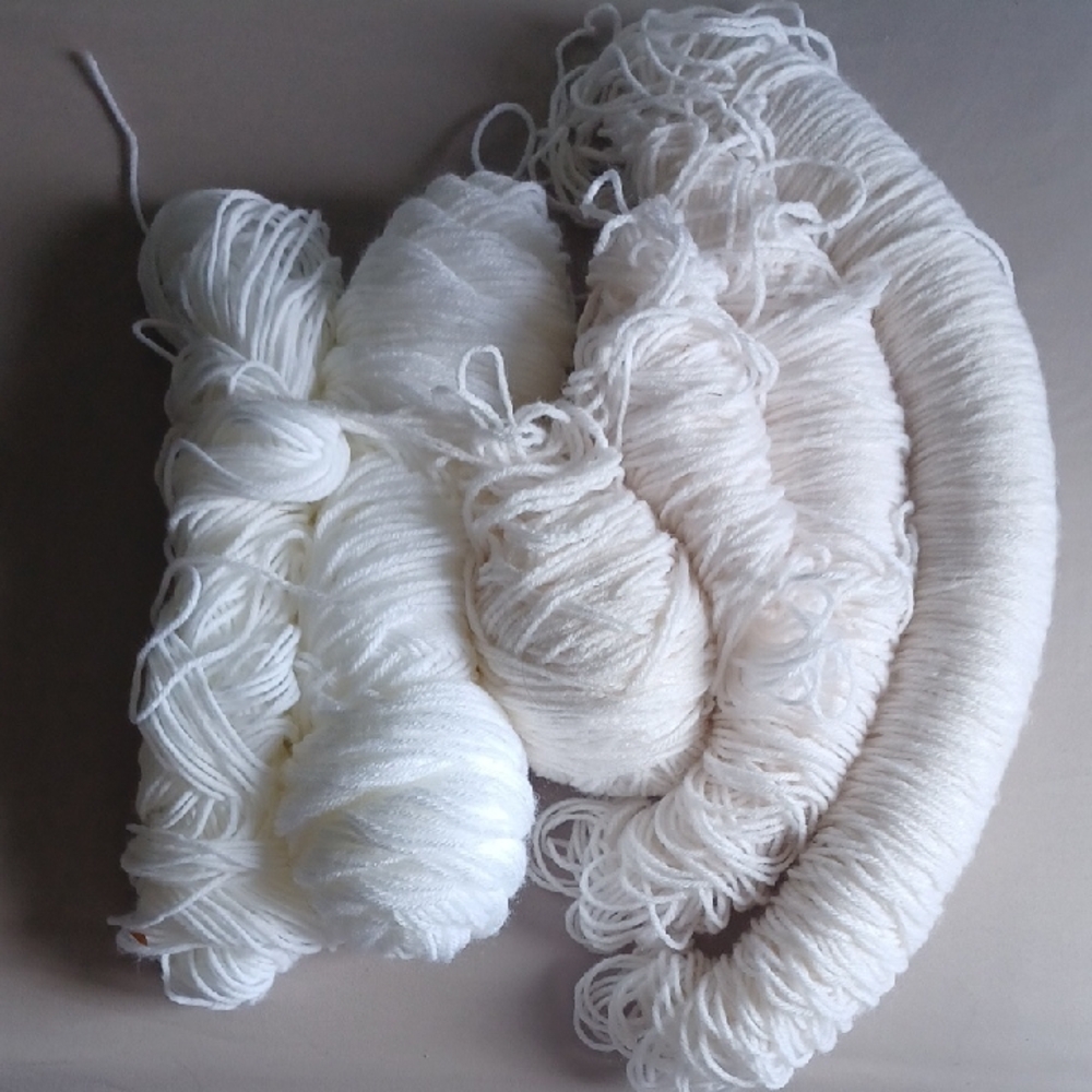 White Bundle Red Heart Acrylic Yarn